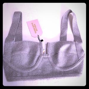 Silver bralette top